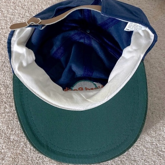 Vintage Hard Rock Cafe Skydome Green Faux Suede Brim Blue Hat - Picture 8 of 8